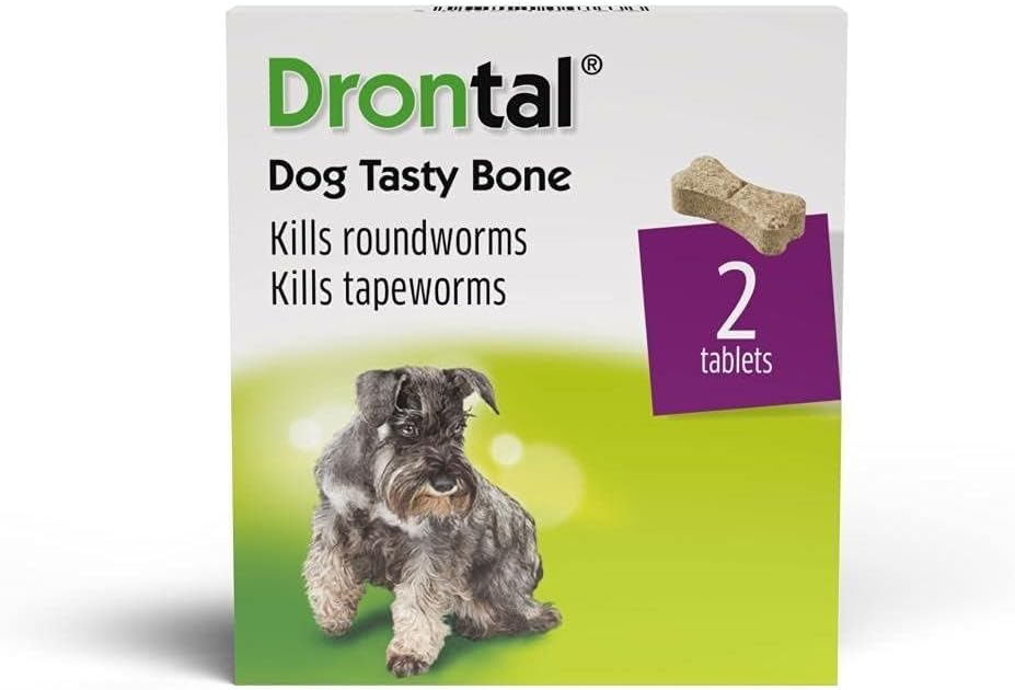 Bayer Drontal Worming Tablet for Dogs, Pack of 2 tablets