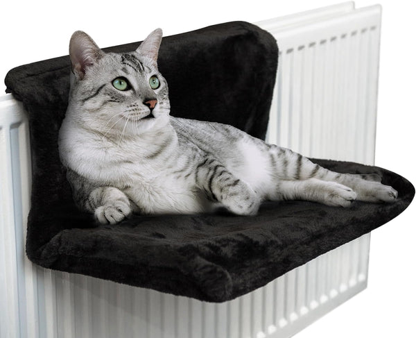 FiNeWaY Cat And Dog Radiator Bed- Warm And Cosy Pet Radiator Bed With A Strong Durable Metal Frame And Comfortable Fleece Cover -Ideal For Cats And Even Small Dogs Or Puppies